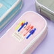 thumbnail image 4 of Fiudx Liquidación De Ofertas Flash Bolsa De Lápices De Lona Con Bloqueo De Color Macarrón, Bolsa De Lápices Para Estudiantes Y Niños De Gran Capacidad, Caja De Papelería Multifuncional De Color Sólid, 4 of 7