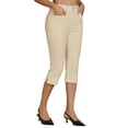 thumbnail image 3 of Jeans Capri Luvamia de cintura alta y dobladillo dividido para mujer, 3 of 6