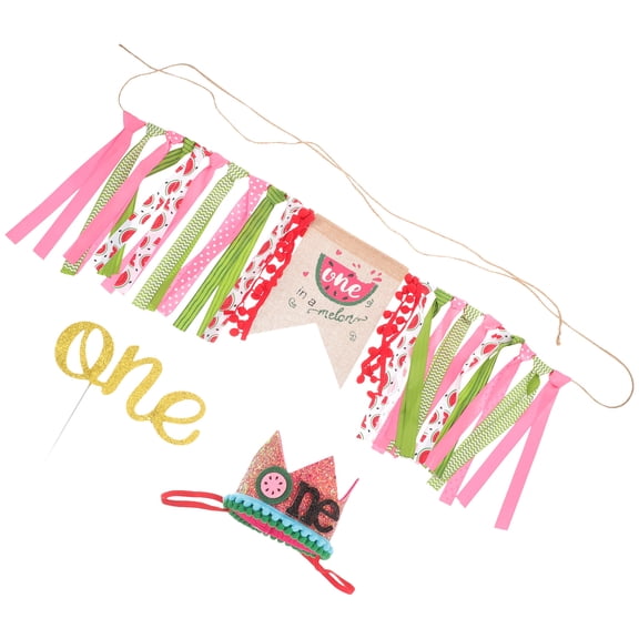 Soimiss 1St Birthday Banner Assorted Color Cloth Gar Stylish Classic Style 1Set