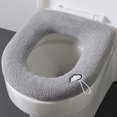 thumbnail image 2 of Cojín grueso para asiento de inodoro, cojín para baño, cojín para inodoro, cojín para asiento de inodoro, cojín calefactor, cojín suave para inodoro lavable para baño Irfora Forro de asiento, 2 of 7