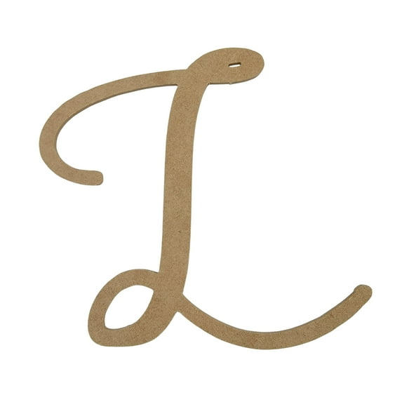 Wooden Letter Unfinished, Fairybells Font, Craft Cutout