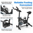 thumbnail image 6 of Kdymod Exercise Bikes for Home，Indoor Exercise Bike with Monitor, Adjustable Resistance, Seat ,Handlebars & Base, Portable Design Home Fitness Workout Cycle for Daily Use Blue, 6 of 10