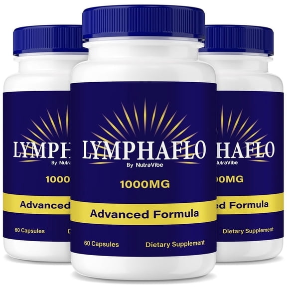 (3 Pack) Lymphaflo Capsules, Original Lymphaflo Formula - Naturally Supports Healthy Circulation, Stable Levels and Energizes the Body, Official Review (180 Capsules)