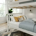 thumbnail image 4 of Plank+Beam Solid Wood Classic Full over Full Bunk Bed Bed, White, 4 of 9