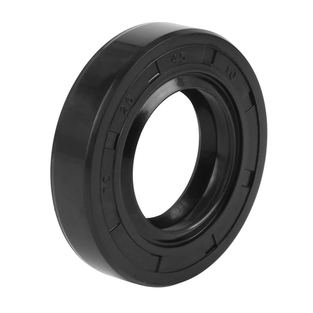 Sellos de eje de aceite TC de doble labio negro de 25 mm x 45 mm x 10 mm para automóvil