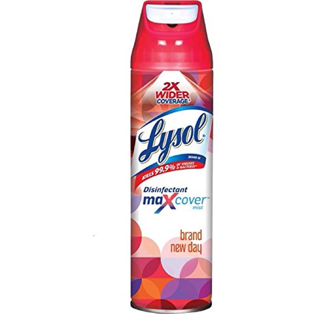 LYSOL Max Cover Disinfectant Mist, Brand New Day 15 oz (9 Pack