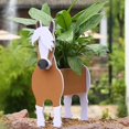 thumbnail image 4 of Goat Garden Flower Pot Cute Animal Flower Pot Flower Pot Plant Storage Container Potted Decorative Ornaments Animal Shape,Flowerpots With Dish Ceramic, 4 of 6