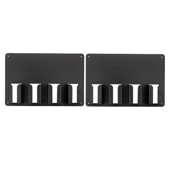 2x Wall Mounted Barber Hair Storage Rack Hairstylist Tools 31x20cm