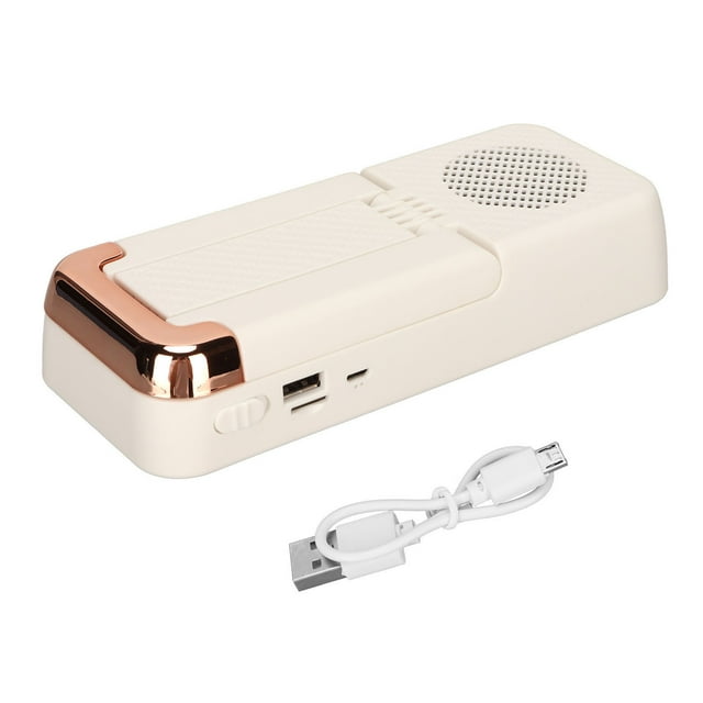 Phone Stand Speaker, Universal HD Stereo Built In Mic Distortion Free Cellphone Holder Wireless Speaker Prevent Slip Stable For Tablets White