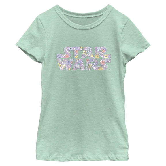 Girls Star Wars Spring Flower Logo T Shirt