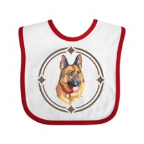 Inktastic German Shepherd Dog Art Gift Boys or Girls Baby Bib