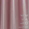 thumbnail image 3 of 3S Brother's Solid Luxury Matte Velvet Soft Curtains Set of 2 Panels Hanging Back Tap & Rod Pocket Home Décor Bedroom Kitchen Office Windows Room Darkering ( Cherry Blossom Pink-52"x63"), 3 of 6