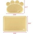 Mllieroo 2Pack Cat Litter Mats Durable Pet Litter Trapping Rugs for