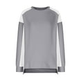 thumbnail image 6 of Plebaso Womens Sweatshirts Long Sleeve Color Block Pullover Sweatshirt Athletic Tops Workout Running Tops, 6 of 9