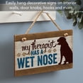 thumbnail image 3 of CounterArt "Therapist Has Wet Nose" Hanging Wood Wall Sign 9.5” by 5.75”, 3 of 7