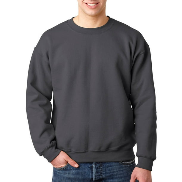 Gildan - Gildan Mens Ultra Blend Fleece Crewneck Sweatshirt, Charcoal ...