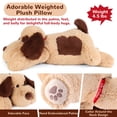 thumbnail image 2 of Peluche pesado con forma de perro marrón meowtastic, 2 kg, 56 cm, 2 of 7