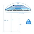 thumbnail image 2 of Costway Parasol de Plage 8 Pi Extérieur Inclinable Pare-Soleil Ancre de Sable avec Sac de Transport, 2 of 10