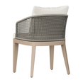 thumbnail image 4 of Sunpan Capri Outdoor Dining Armchair - Drift Brown - Palazzo Cream, 4 of 6