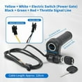 thumbnail image 4 of Universal Electric Bike Throttle Grip with 2 Keys, New Upgrade 48V/36V Full Twist Throttle, E-Bicycle Scooter Accelerator Speed Controller Replacement Part, 4 of 6