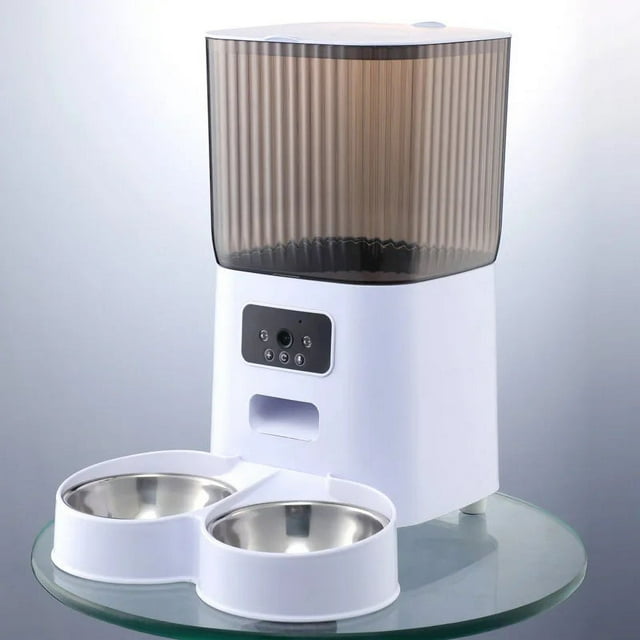 5L TuYa Smart WiFi APP Camera Automatic Pet Feeder Cat Food Dispenser Video Smart Feeder For Cats Dogs Pet Dry Food Bowl ShopWise Round