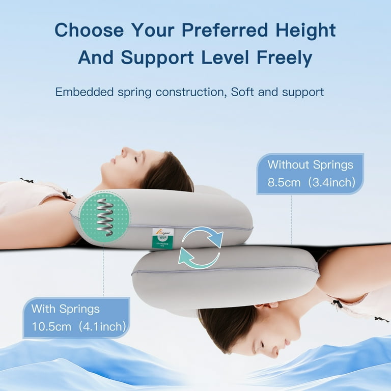 ELEGEAR Neck Pillows for Pain Relief Sleeping, Zero Pressure