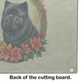thumbnail image 5 of Chow Chow Christmas Flowers Glass Cutting Board 12 in x 15 in, 5 of 5