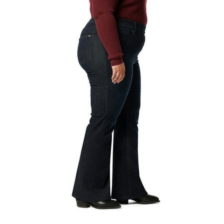 Levi Strauss Signature Women's and Women's Plus Shaping Perfect Pull On Flare Jeans, Sizes 2-28