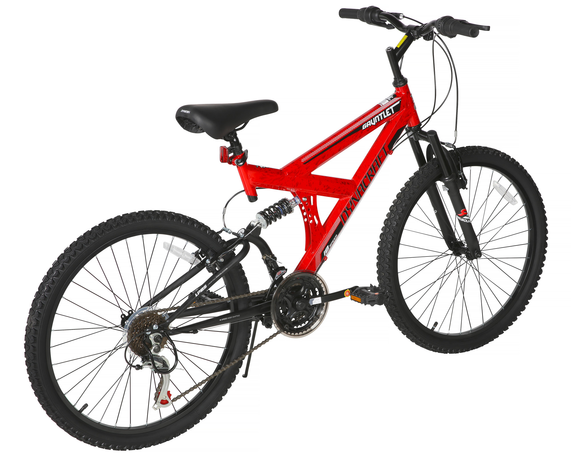 Dynacraft Gauntlet Boys 24" Mountain Bike, Red photo 3