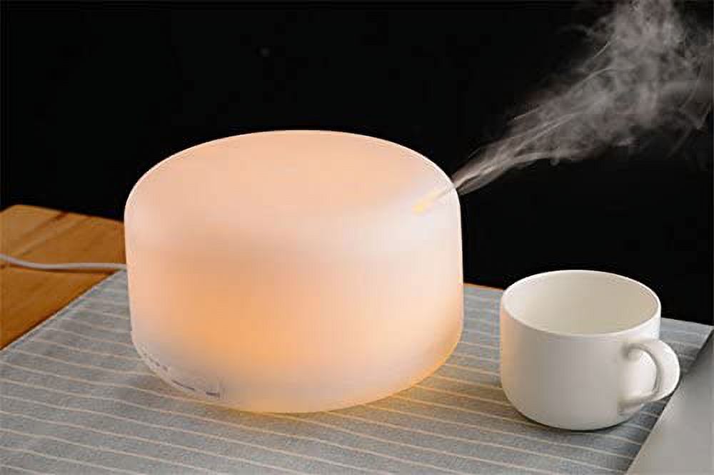 INTBUYING Aromatherapy Diffuser Ultrasonic Mist Air Humidifier with LED Light Timers Setting for Baby Bedroom Home Office