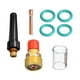 thumbnail image 3 of 8 Unids/Set TIG de Antorcha de Soldadura de Stubby de Gas Collet Cuerpo Kit de Lente para TIG WP -9 20 25 de Soldadura TIG Antorcha Gloria Lente de gas del soplete de soldadura, 3 of 6