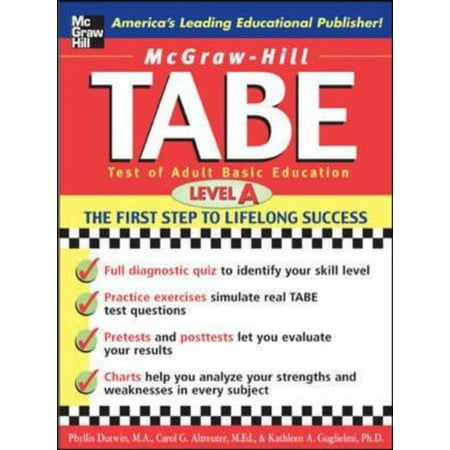 Mcgraw Hill S Tabe Test Of Adult Basic Education Level A