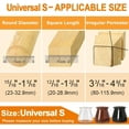 thumbnail image 5 of 24 Pcs Chair Leg Floor Protectors for Hardwood Floors Silicone Covers to Protect Wood Tile Floors Scratches Felt Pads Furniture Leg Caps No Noise (Fit:0.5"-0.89"), 5 of 7