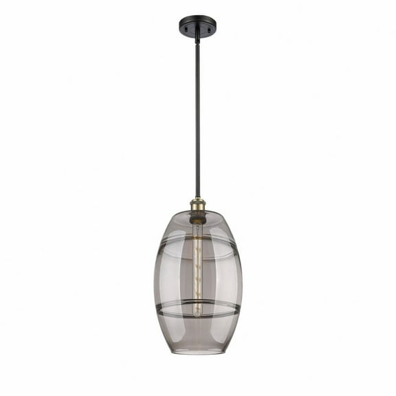 516-1S-BAB-G557-10SM Innovations Lighting Vaz - 1 Light Stem Hung Mini Pendant In Industrial Style-18.5 Inches Tall and 10 Inches Wide-Black Antique
