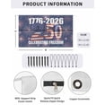 thumbnail image 2 of 4th of July RV Awning Sun Shade Screen 9'X15.3' 250th Celebrating Freedom Mesh Sunscreen Patriotic Star Fireworks Awning Shade Screen with Zipper UV Blocker Completed Kits for RV Motorhome Camper, 2 of 7