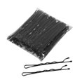 thumbnail image 2 of 100 piezas Pin ondulado Slideproof Metal apto para todo tipo de cabello accesorios para el cabello moño pasador para peluquería señora , negro Sunnimix pasador de pelo, 2 of 7