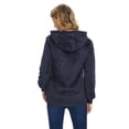 thumbnail image 4 of Lava Women's Fuzzy Hoodies Sport Pullover Hoodie Athletic Cozy Oversized Pockets Hooded Sweatshirt Fleece Hoodies Navy Blue L, 4 of 9