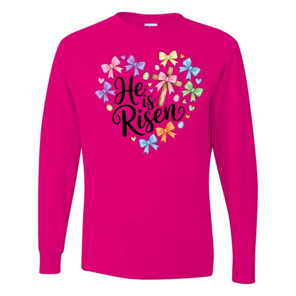 Inktastic He is Risen Easter Long Sleeve T-Shirt