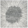 thumbnail image 2 of SAFAVIEH Abstract Frieda Radiate Area Rug, Black/Ivory, 6' x 6' Square, 2 of 11