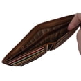 thumbnail image 3 of Cazoro Mens RFID Blocking Slim Hipster Bifold Euro Hunter Leather Wallet, 3 of 9