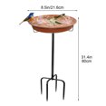 thumbnail image 3 of PRETXORVE Bird Feeder, Metal Iron Hummingbird Feeder Garden Patio Bird Tableware and Birdbath Outdoor Decorative Crafts, 3 of 8