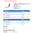 thumbnail image 2 of Air Filter - Compatible with 1987 - 1996 Ford F-150 1988 1989 1990 1991 1992 1993 1994 1995, 2 of 2