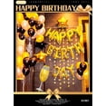 thumbnail image 2 of Set De 39pz De Globos Decorativos Metalicos VIMI Para Cumpleaños Sorpresa Happy Birthday Modelo Copa De Champagne, 2 of 12