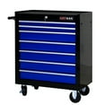 thumbnail image 3 of IVV Tool Chest, 7-Drawer Multifunctional Tool Cabinet, Rolling Tool Chest on Wheels with Keyed Locking System, 24.2"L x 12.9"W x 29.9"H, Black and Blue, 3 of 10