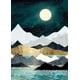thumbnail image 1 of Kit de pintura de diamante de montaña, kits de arte de diamante para adultos, taladro redondo de luna llena (12.0 x 16.0 in), pintura de paisaje abstracto con diamantes de cristal para regalo, decora, 1 of 5