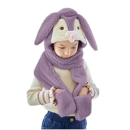 

Edvintorg Kids Caps For Girls Winter Earmuff With Cashmere Fisherman Hat And Scarf Warm Hat Casquette Enfant