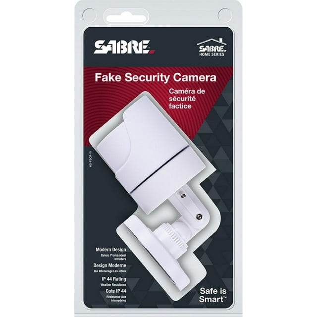 Sabre fausse caméra de sécurité blanche