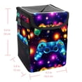 thumbnail image 5 of Game Controller Foldable Car Trash Can with Lid - Leak-proof Hanging Storage Bag for Car Trash Bin, Car Garbage Can, 5 of 6