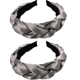 thumbnail image 1 of Diademas para mujer Diademas trenzadas de terciopelo Diadema de moda Criss Cross Accesorios para el cabello Ormromra  CPB-DE-LYY750-8, 1 of 5