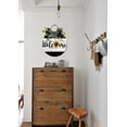 thumbnail image 3 of Eveokoki Front Door Porch Decorations Sunflower Welcome Door Hanging Sign 11 inch Wooden Wall Sign, Rustic Holiday Wreath Decor for Front Door Porch Home Window Wall Farmhouse Decorations, 3 of 5